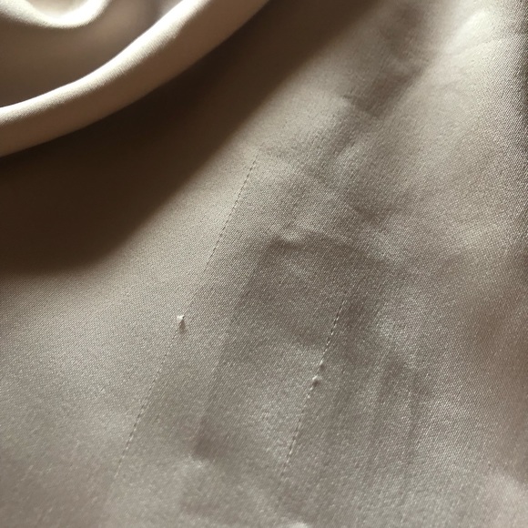 Silk Champagne Maxi dress with slit - Picture 8 of 8